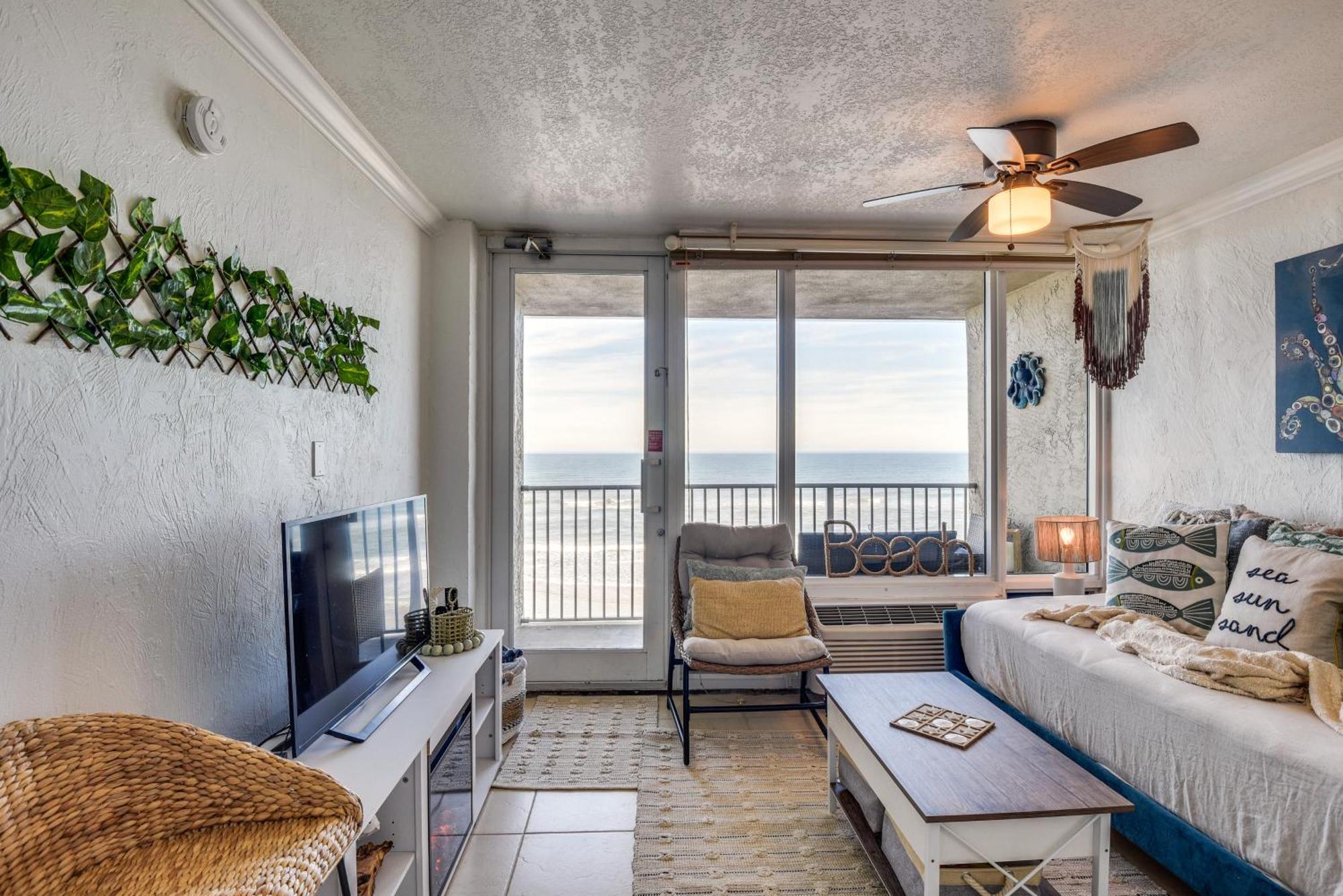 Top-Floor Beach Condo With 2 Oceanfront Balconies! Daytona Beach Exteriör bild