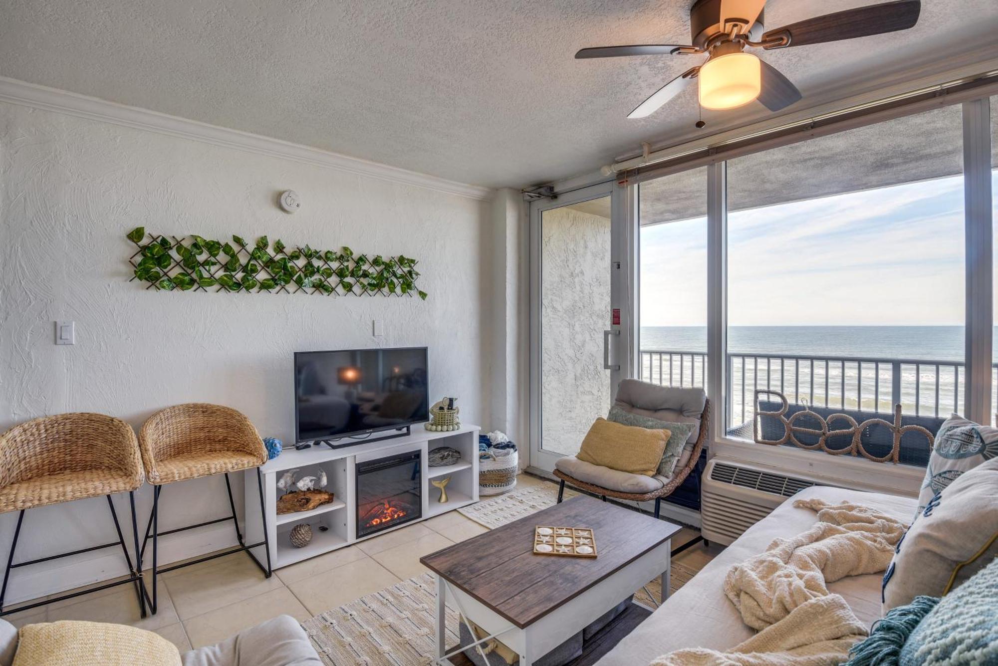 Top-Floor Beach Condo With 2 Oceanfront Balconies! Daytona Beach Exteriör bild
